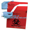 plastic clinical infectious waste self sealing stick on biohazard bags, Specimen Transparent Bag